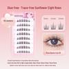 Natural Self-Adhesive Segment False Eyelashes - Sunflower Design for Women: Little Wild Cat Lower Lash Clusters