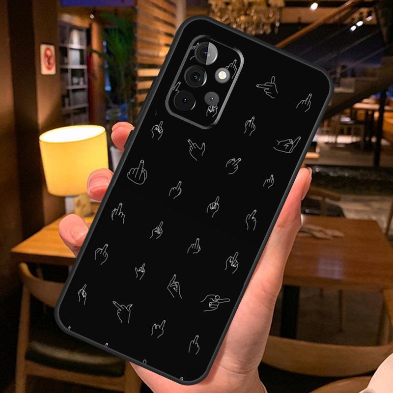 Middle Finger Case For Samsung Galaxy A56 A36 A54 A34 A14 A06 A16 A26 A12 A32 A52 A13 A33 A53 A15 A35 A55