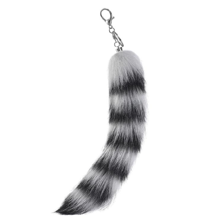 Multi Colored Furry Keychain Foxes Tail Shape Ergonomic Design Compact Portable Solution For Home Office And Outdoor Use
