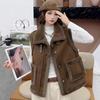 Künstliche Lammwolle Weste Damen Herbst und Winter Mode Warme Weste Weste Weste Jacke