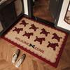 Vintage New Year Style Entrance Door Mat Sofa and Coffee Table Mat Dirt Resistant and Easy To Maintain