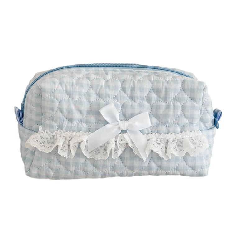 

Pencil Case Big Capacity Pen Case Large Compartment Pencil Bag Travel Makeup Bag for Student Women Travel Essential синій