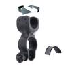 360° Rotating Bike Light Bracket Clamp Torch Clip Flashlight Clip Two-Way Clipwith Non-Slip Rubber Gasket Bicycle Spare Parts
