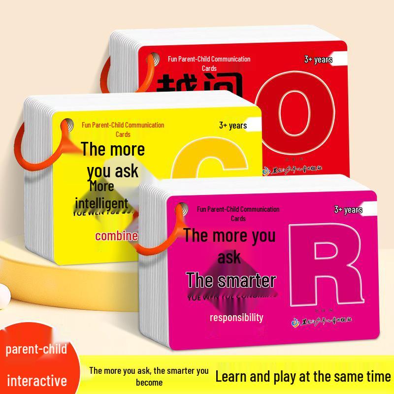 Kids' Interactive Learning & Communication Cards: Fun Parent-Child Educational Toy for Bedtime and Early Education