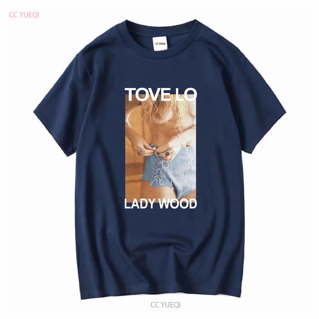Retro Lady Wood Tove Lo T Shirt Classic Black S 5XL VE647 long sleeves vintage Washed graphic Versatile Top For Everyday Wear