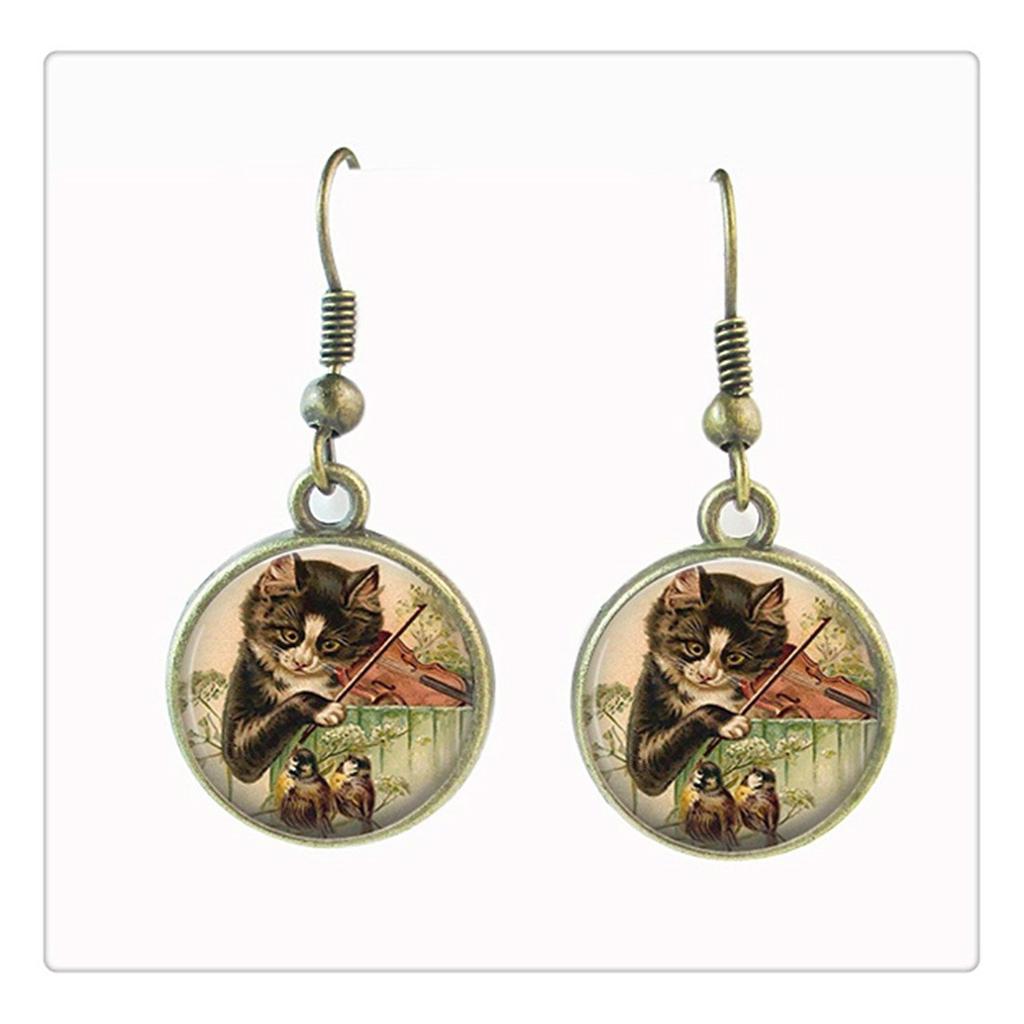 Wood Earrings* Women gift* Wood Jewelry* Baroque* Vintage