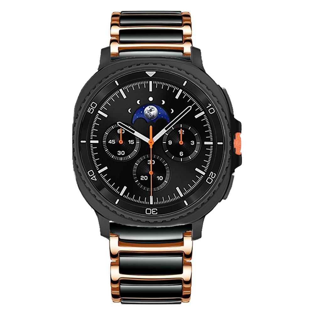 Ceramic+Metal Strap For Samsung Galaxy Watch Ultra 2026 47mm Replacement Watchband For Galaxy Watch 8 44mm 40mm 8 Classic 46mm
