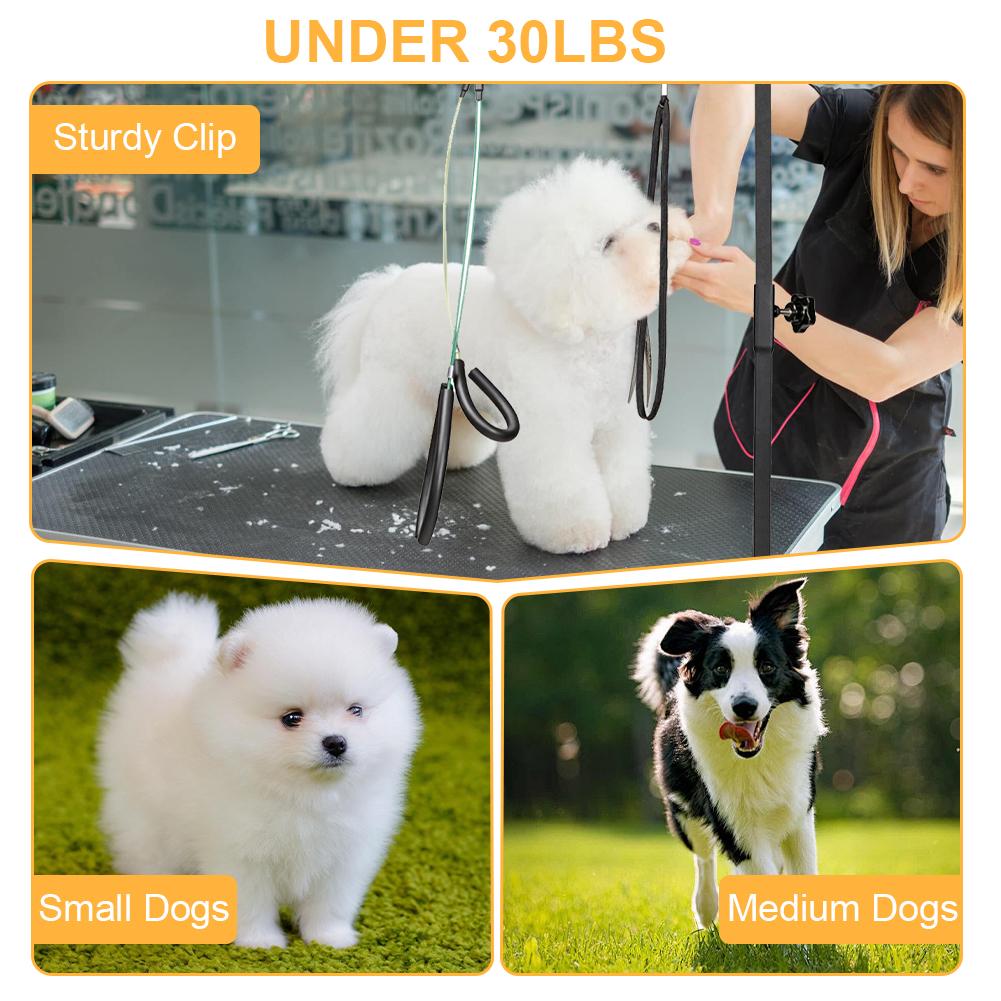 Dog Grooming Table Arm Iron Pet Grooming Stand with Clamp Height Adjustable Fixed Dog Beauty Stand for Pet Nail Clipping Haircut