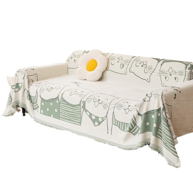 Sofabezug Stoff Neu Rutschfest All-Inclusive Verdickt Sofa Handtuch Vier Jahreszeiten Universal Sitzbezug Bezug Staubdichte Decke