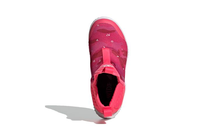 adidas Rapidazen C Cushioning Low Top Kids' Running Shoes Pink White Children Aged 3 7 Years Old EE9325
