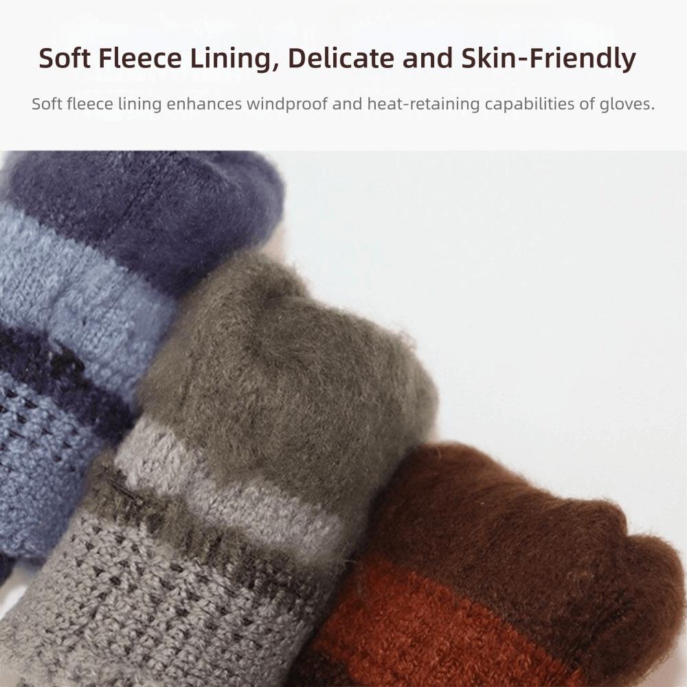 Cold Proof Knitted Gloves Windproof Mittens Fashion Touchscreen Gloves Outdoor Cycling