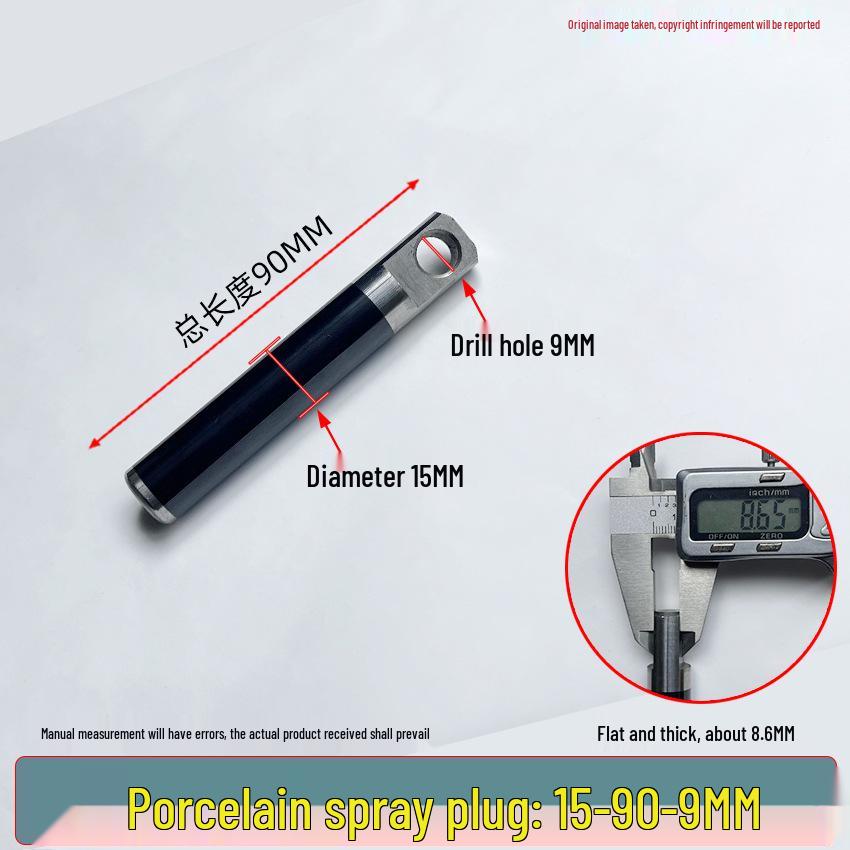 Universal High-Pressure Car Washer Pump: 1812 Plunger Piston Rod with Black Spray Porcelain Plunger & White Ceramic Tube