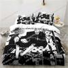 Luxury  New 3D Print Cartoons Black Stone NANA Manga Bedding Set Single Twin Full Queen King Bed Set Bedroom Duvet Cover Sets
