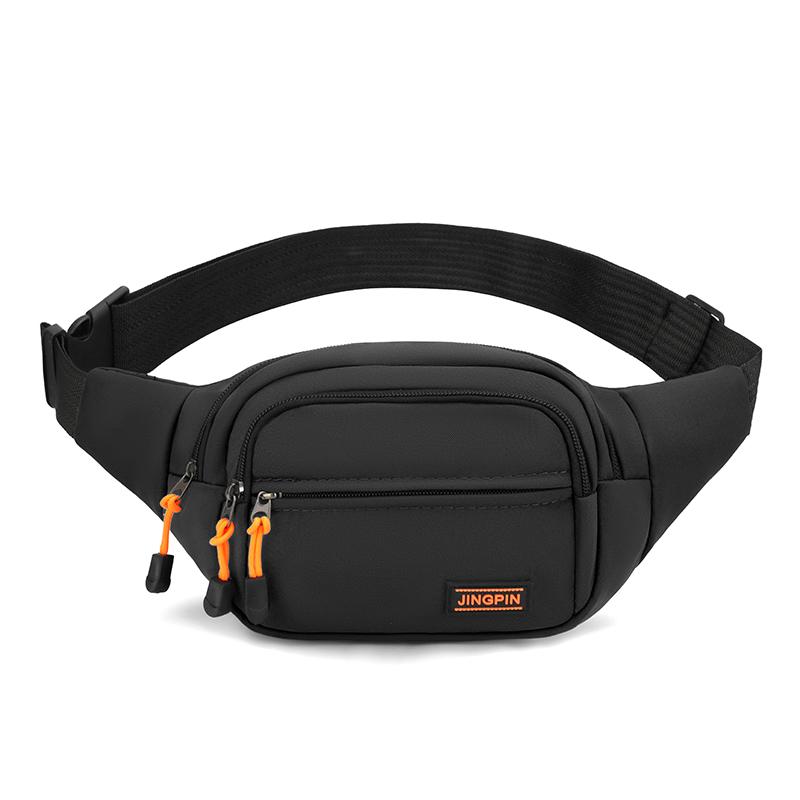 

Nylon Men Chest Bag Large Capacity Adjustable Strap Outdoor Waist Bag Japanese Style Multi Functional Sports Walking Bag Riding чёрный