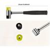 AEE4-Mini Soft Rubber Hammer Hammer Hardware Tool Multifunctional Removable Double End Steel Pipe Handle Installation Hammer