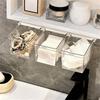 See-through Drawer Storage for Bathroom Placement Under Cabinet Plastic Cosmetic Holder