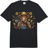 Funny Farmer Thinking Monkey Chimpanzee Sunflower Meme Comfort Colors Adult Heavyweight T-Shirt