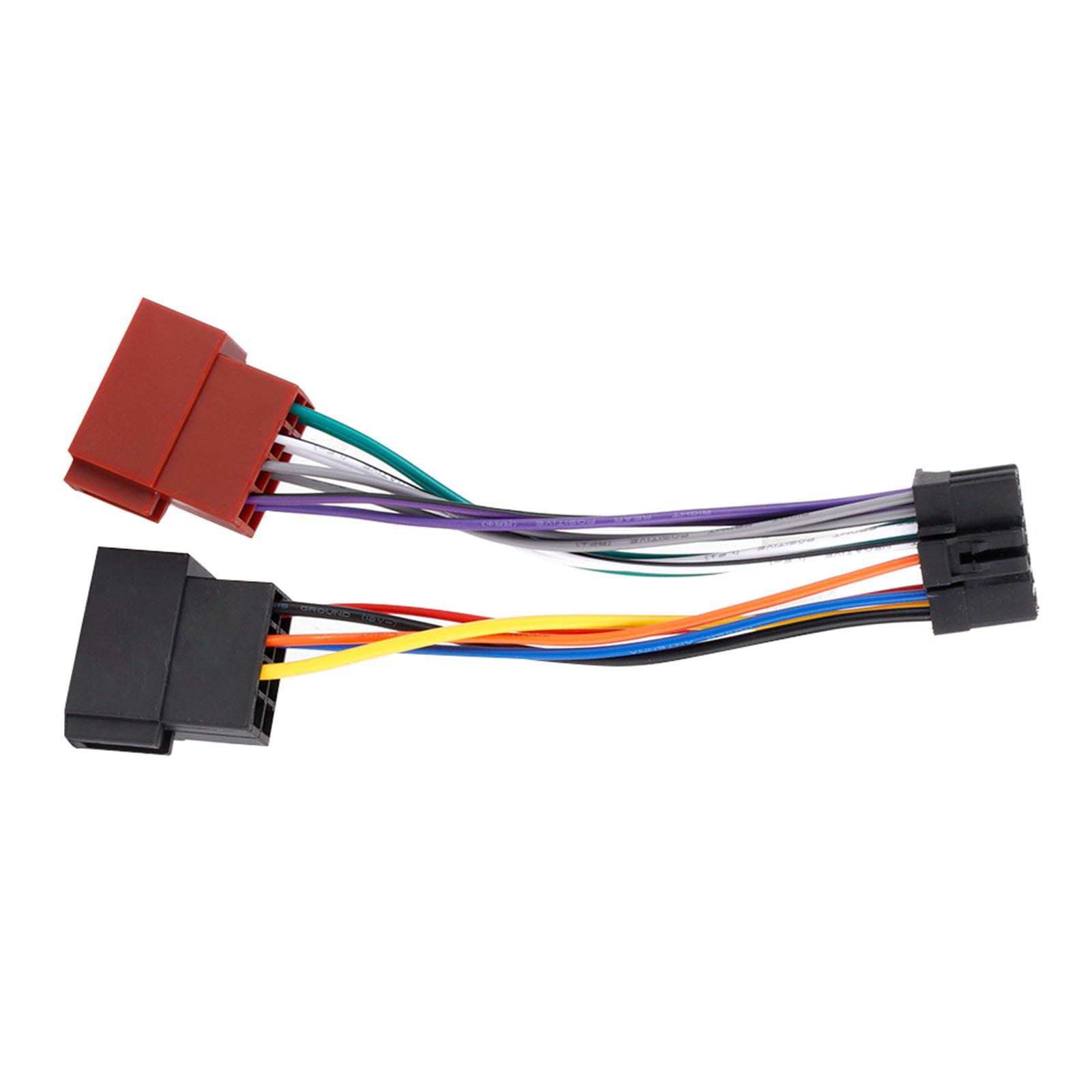 

Автомобильная стерео проводка 16-контактный порт на 8-контактный разъем Mini Iso, соединительный кабель, подходит для Pioneer 2003-года выпуска и новее