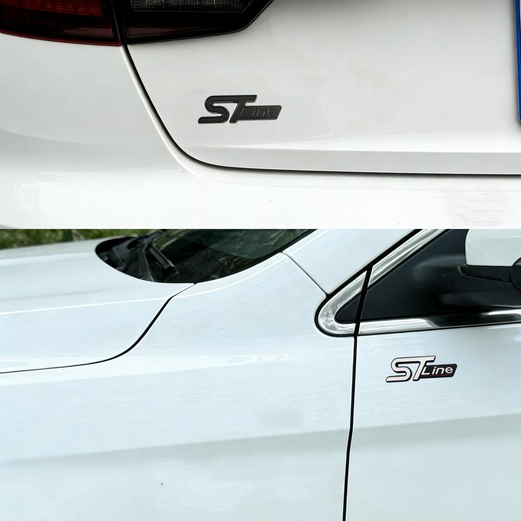 ST LINE Logo Přední Mřížka Znak Odznak Zadní Samolepka Kufru Auta Nálepky Focus Kuga Fiesta Mondeo ESCAPE Ecoboost Pro FORD