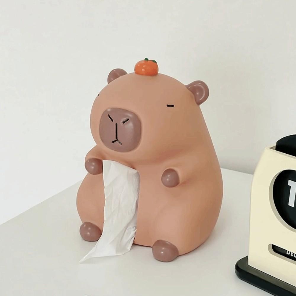 Decorative Tissue Box Ornament Figure Model Capybara Napkin Holder  Birthday Gift