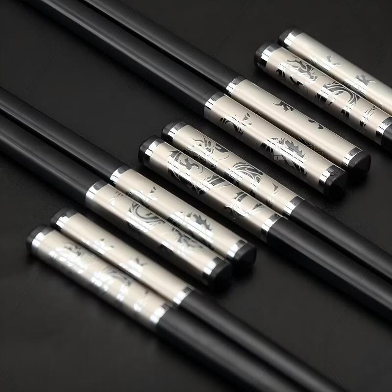 Dairuien Embossed Dragon Alloy Chopsticks