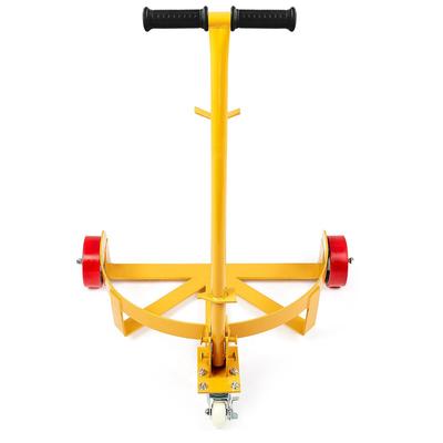 Carrinho para Tambor de 55 Galões, Capacidade de Carga de 1200 lbs, Carrinho Dolly para Barril Caddy de Tambor Dolly Redondo Perfil Baixo de Aço, Estrutura de Aço Robusta com Ajustável