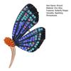 Women Brooch Sparkling Rhinestone Inlaid Butterfly Shape Anti-Exposure Buckle Suits Shirts Sweaters Bags Badge Outfit Accessory