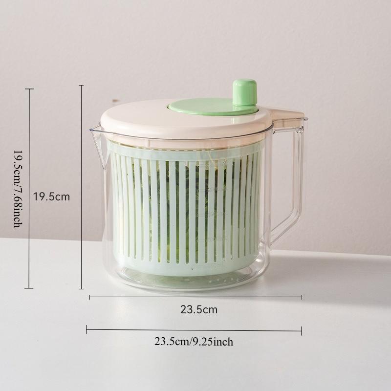 Vegetable Dehydrator Food Grade Household Manual Salad Dryer Vegetable Throwing Water Vegetable Basket Washing Fruit  Artifact