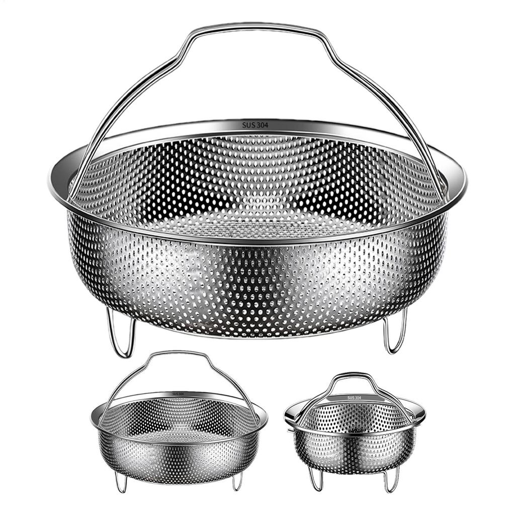 Steamers Insert Stainless Steel Multi-Functional Steamer Basket Kitchen Strainer For Steaming Rice Dumplings Cooking Accessorie