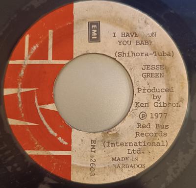 7inch Record JESSE GREEN  Will You Wont You EMI2603 EMI 1977 Barbados SoulFunk Used