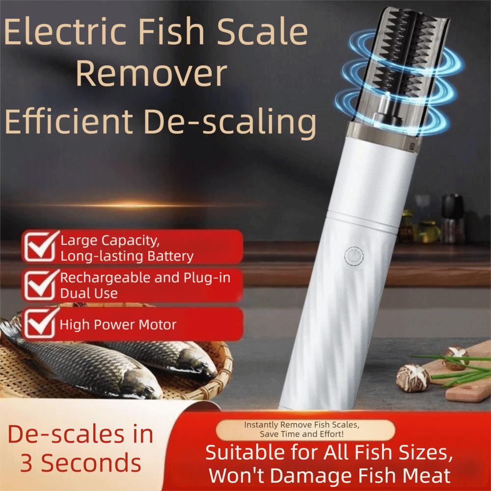 Waterproof Electric Fish Scaler Portable Anti-splash Coconut Shredder One-button Control Effort Saving Kitchen Coconut Grater