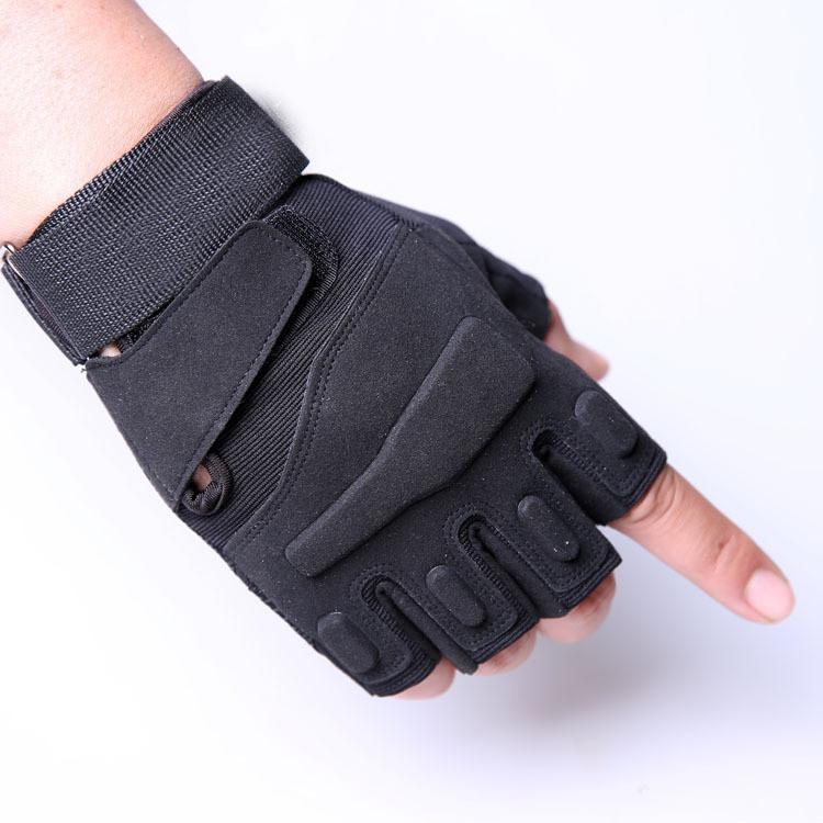 Tactical Gloves Outdoor Fitness Riding Sun Protection Half Finger With Sweat Wicking For Adults