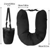 Travel Pillow Neck Support Portable Fillable Neck Pillow Space-saving Neck Travel Cushion Flight Travel Accessories