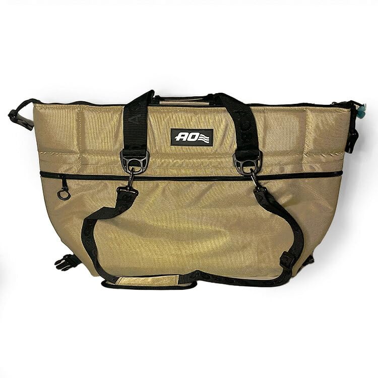 AO Coolers Cooler Bag 36 Pack Ballistic Soft Cooler AOBA36TN Tan Ballistic 36 Pack Tan Soft Cooler Bag Outdoor [Used]