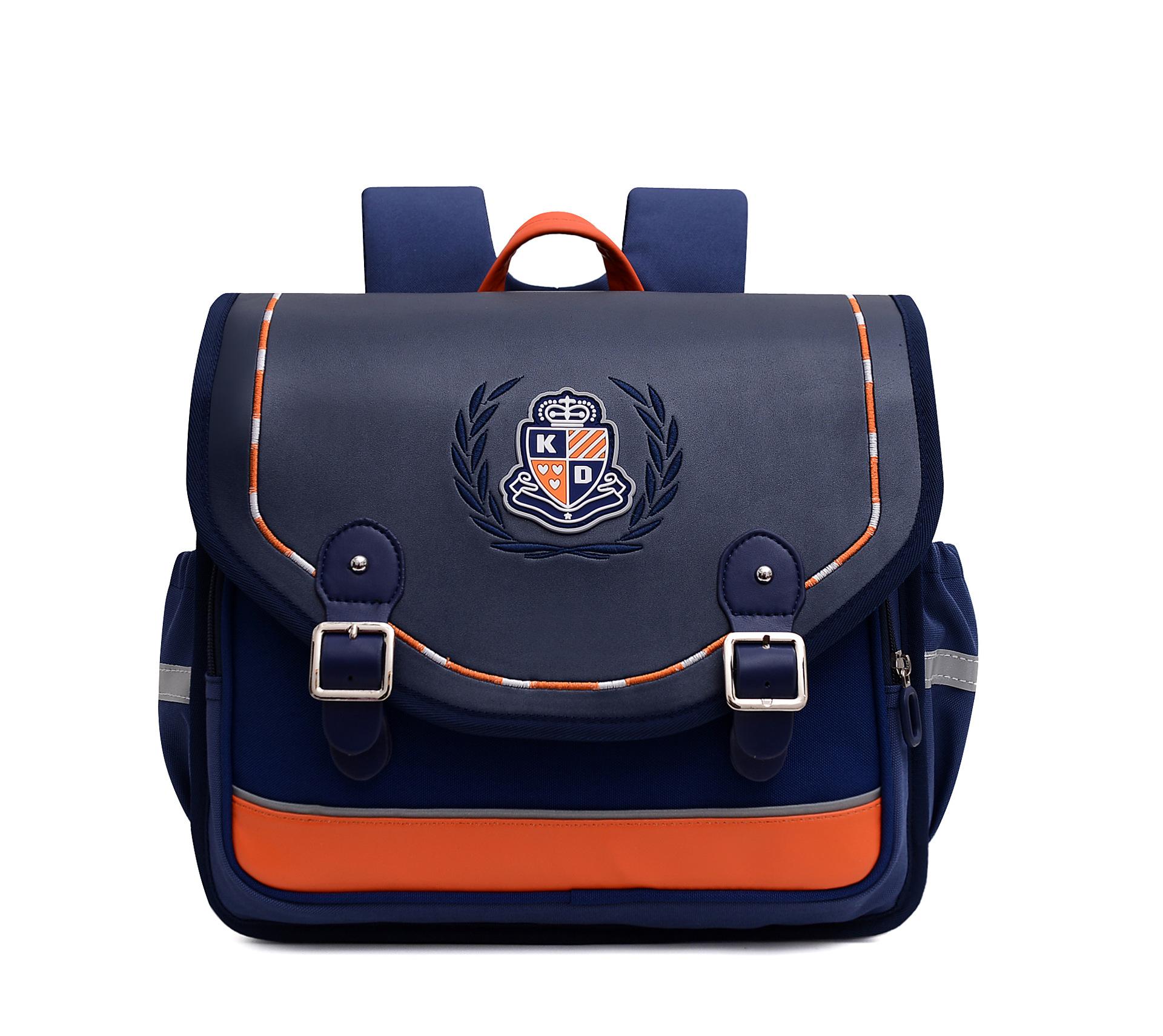 

Новый модный высококачественный школьный рюкзак для начальной школы для мальчиков и девочек, водонепроницаемый детский рюкзак для защиты позвоночника, снижающий нагрузку синий