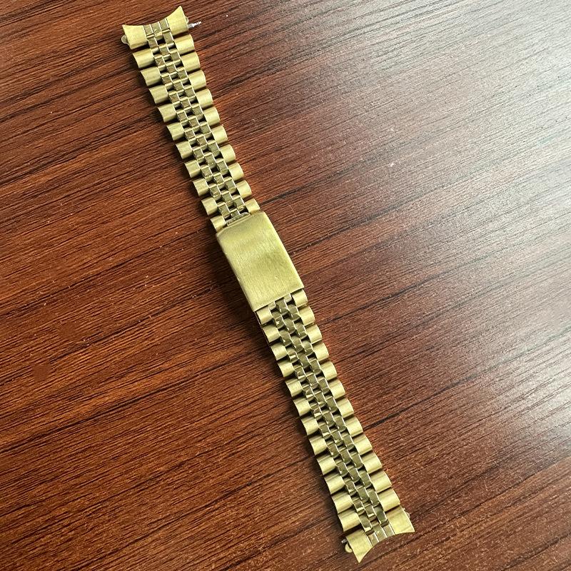 Per Rolex DATEJUST Bracciale Orologio in Metallo Massiccio Jubilee Cinturino Business Acciaio Inossidabile Completo Estremità Curva 17mm18mm19mm20mm21mm22