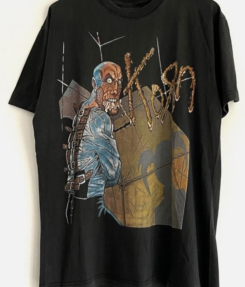 

Винтажная футболка Korn Band Issues 1999 с коротким рукавом черная унисекс S-4XL 4XL
