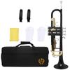 SLADE Bb Trumpet for Beginner B Flat Premium Brass body Colorful Trumpet Professional Brass Musical Instrument with Case Gloves