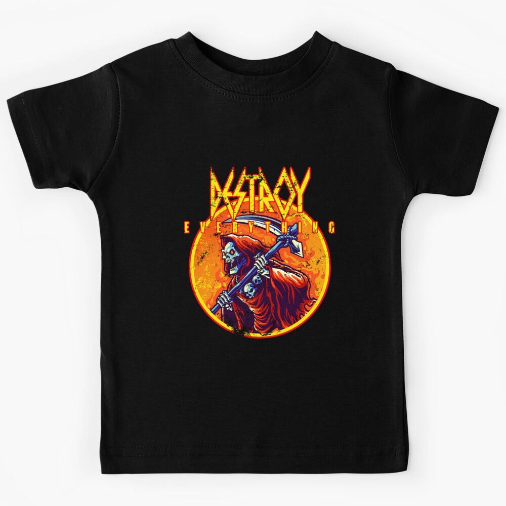 Music Destroy everything 80s metal Kids T-Shirt 110