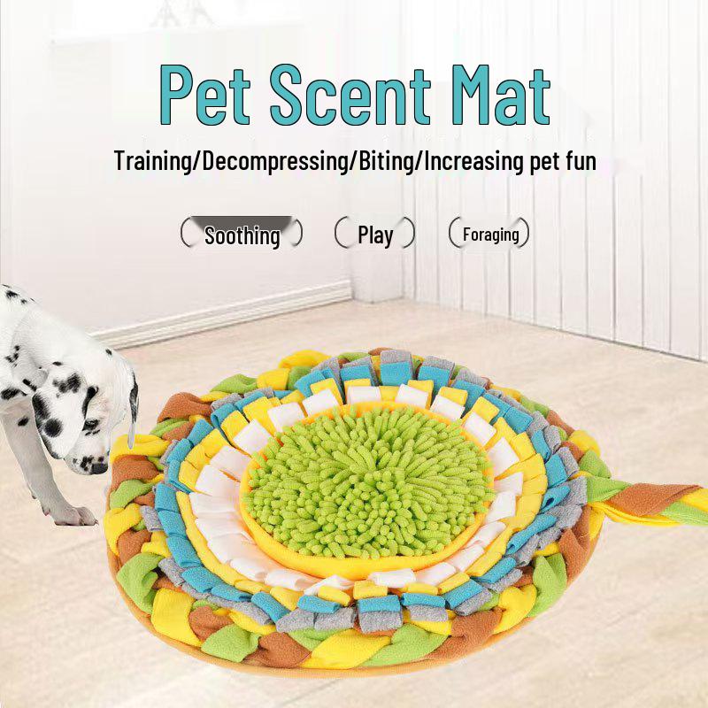 Pet Sniffing Mat: Indoor Dog & Cat Foraging Toy, Decompression Puzzle & Slow Feeder