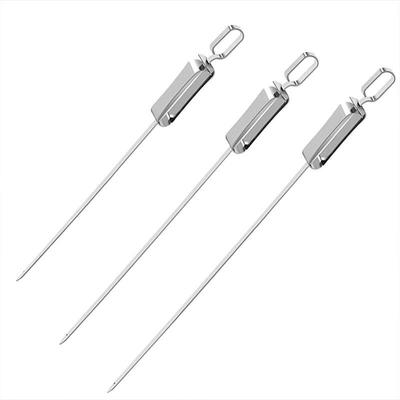 Espetos de Metal Planos para Churrasco ZISIZ