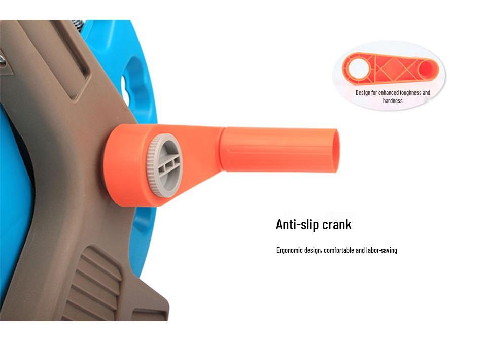 Garden Hose Storage Reel: Handheld Pipe Rack & PVC Soft Hose Cart for Flowers