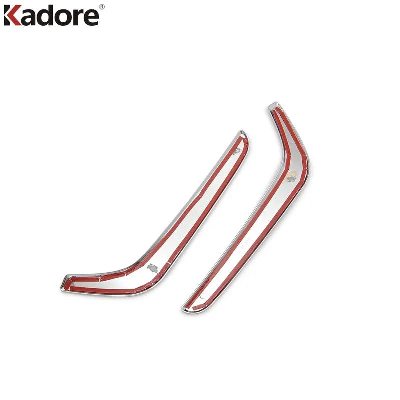 For Honda CRV CR-V 2017 2018  Chrome Car Front Fog Light Lamp Eyebrow Cover Trim Head Foglight Eyelid Trims Accessories