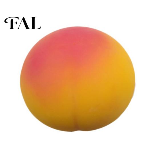 TPR Realistic Fruit Toys Giant Simulated Peach Squeeze Toy, Stress Relief Sensory Pinch Ball Fidget Toy for Home Office Relaxation