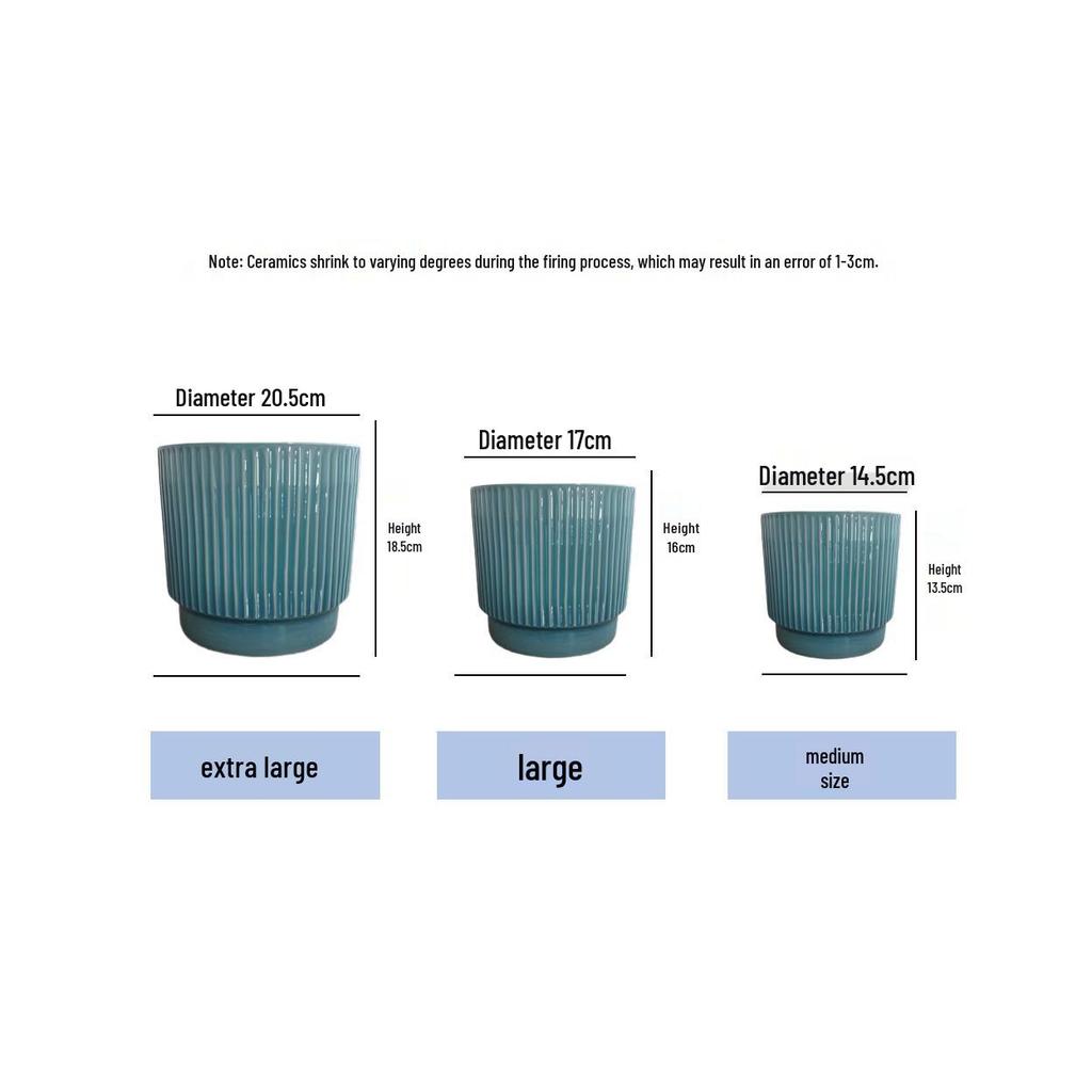 Extra Large Nordic Minimalist Ceramic Flower Pot for Home and Balcony