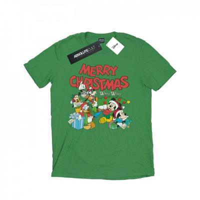 Mens Mickey And Friends Winter Wishes T-Shirt