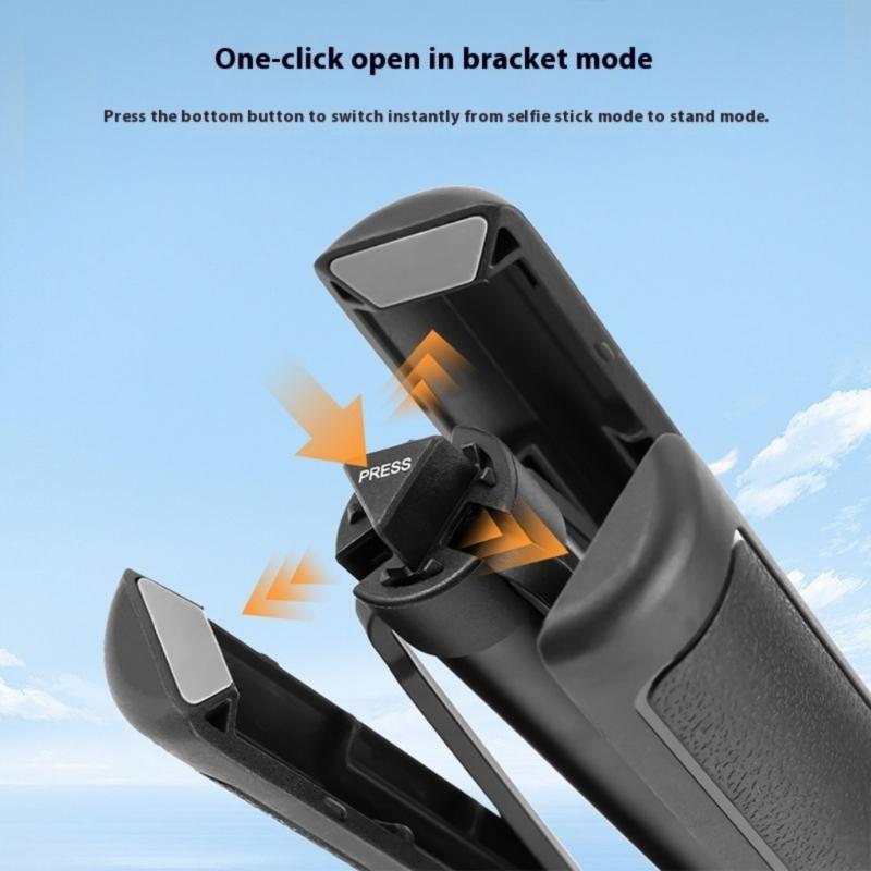 Portable Selfie Stick With Tripod Stand Accessories Extension Telescoping Selfie Stick Tripod for Action Camera