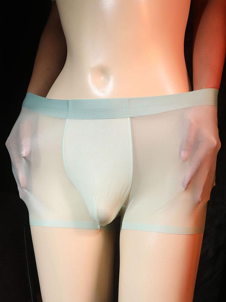 1/2Pcs Sexy Men'S Ultra-Thin Modal Panties Fully Exposed See-Through Transparent Boxers Comfortable Breathable Men'S Shorts