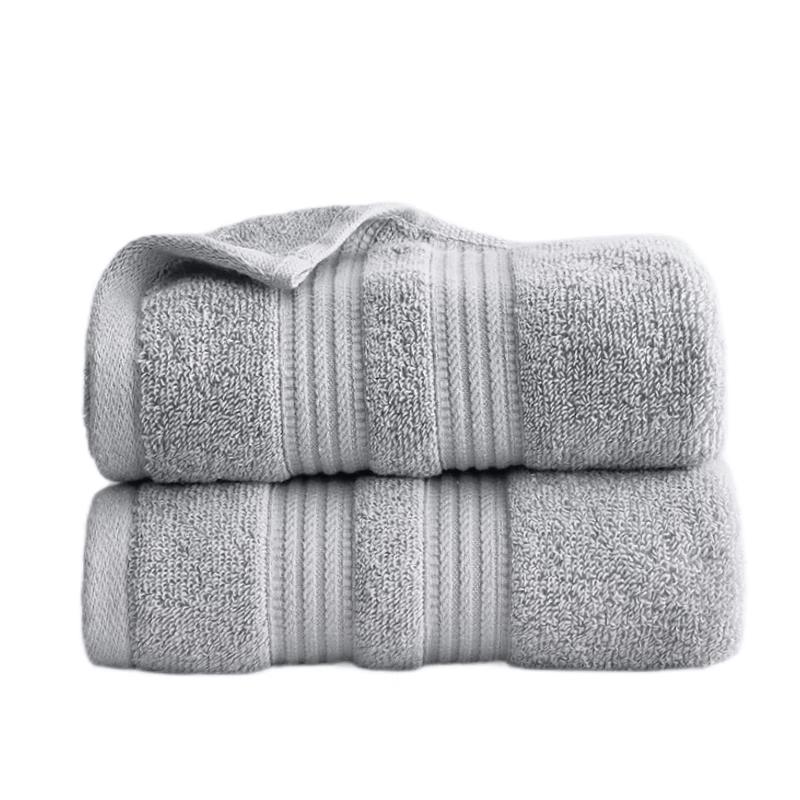 Jingdong Jingzao 10A Antibacterial Combed Cotton Towel светло-серый