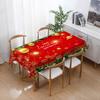 Zarte Tischdecken Saugfähiges Öldichtes Polyester Weihnachtsschutztischdecken für die Küche